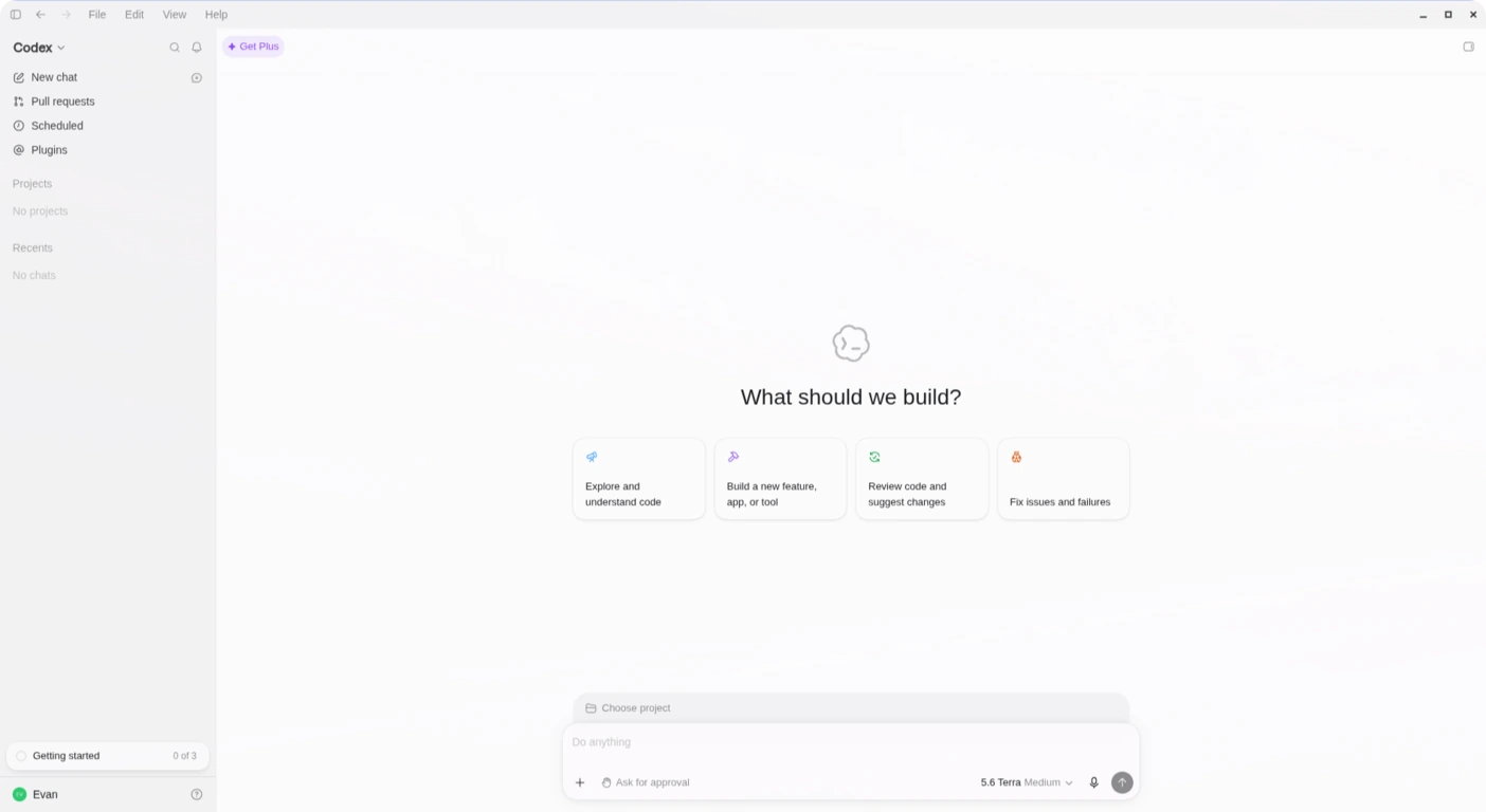 The Codex desktop app